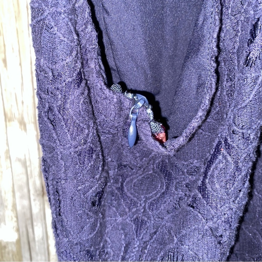 Betsy Johnson Navy Lace Strappy Dress Medium - Picture 6 of 7